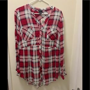 NWT Torrid plaid tunic